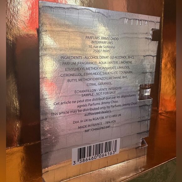 Jimmy Choo Man Eau de
Toilette Sample 2 ml / 0.06 fl oz - New - Picture 7 of 17